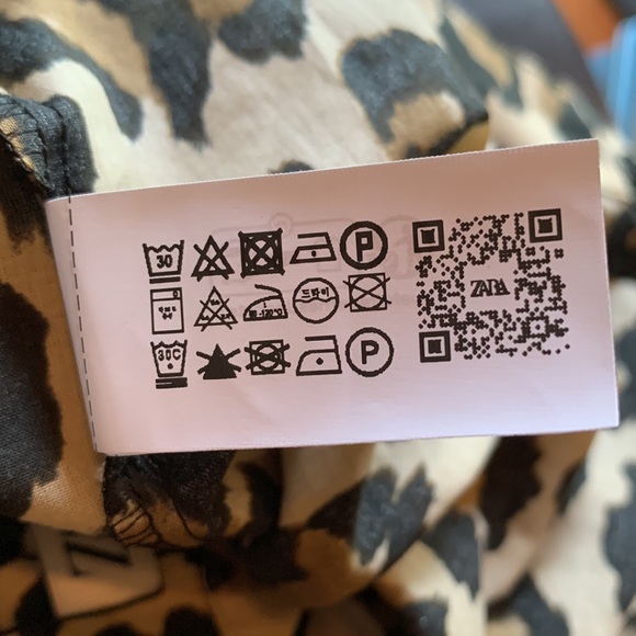 NWT ZARA leopard print pants. 100% cotton. Flare leg. Lightweight. Size XL. - Picture 10 of 11